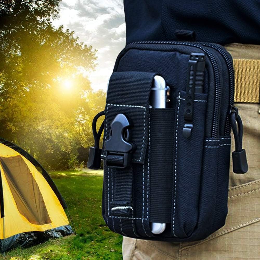 Outdoor Hunting Bag - 戦術的なモールベルトポーチ軍事ウエストバッグ EDC ツールオーガナイザー電話ホルスターホルダー男性用屋外ハイキングキャンプ狩猟ギア