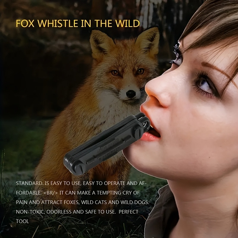 Game Call Whistle - 屋外フォックスダウンフォックスブラスターコールブラックホイッスルプレデター狩猟ランピングコールウサギゲームコーラー動物