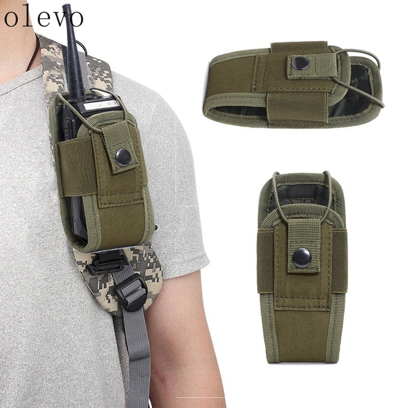Outdoor Hunting Bag - 新しいラジオポーチホルダーポケットインターホンホルスター戦術ウォーキングトーキングキャリーバッグポータブルアウトドアハンティングスポーツウエストバッグ