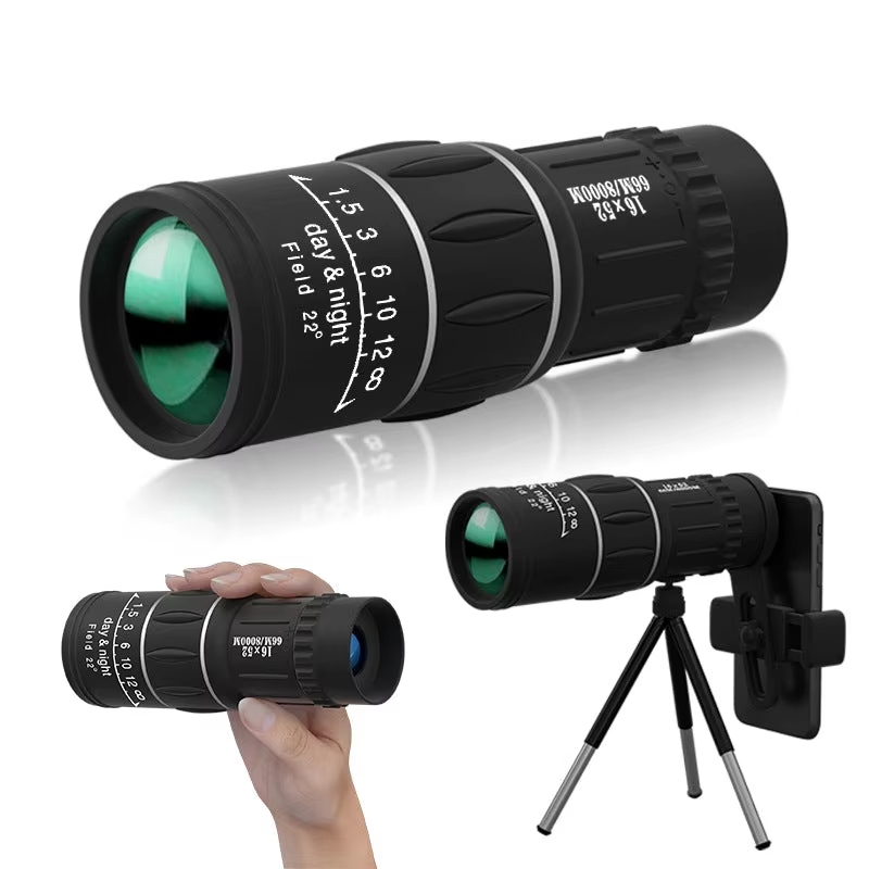 Outdoor Hunting Photography - 16x52単眼鏡 デュアルフォーカス 大口径スコープ 低照度対応 バードウォッチング、ハンティング、キャンプ、アウトドア写真撮影用