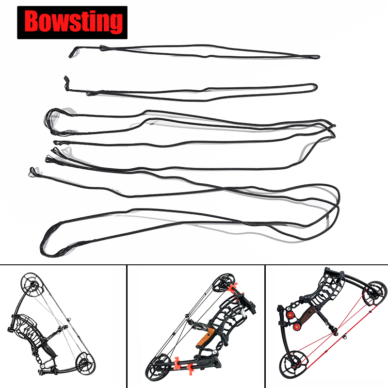 Bow Stringer Tool - 再帰弓用の蝶列、複合弓交換文字列、黒の文字列素材、タイヤコード、使用可能