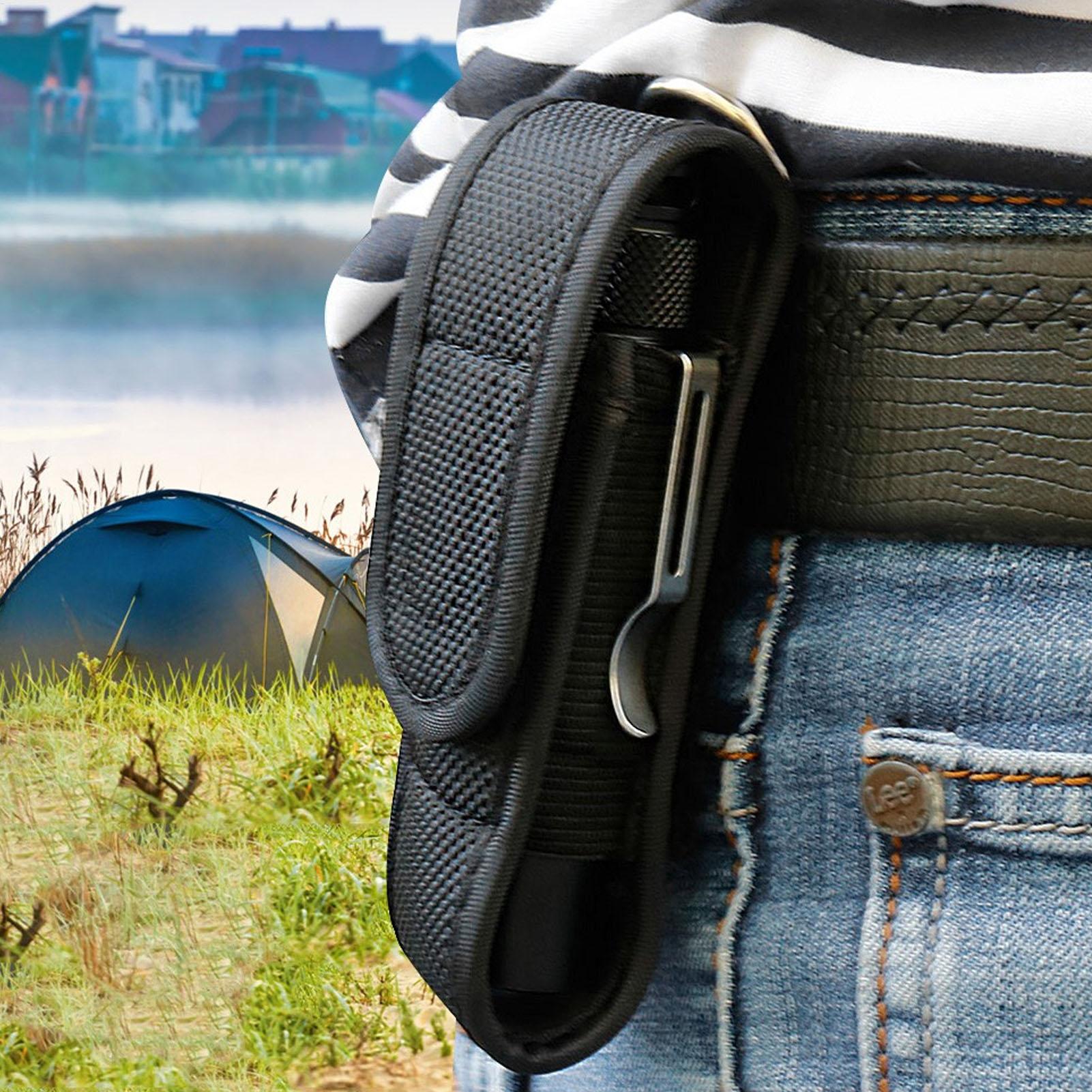 LED懐中電灯保護ケース屋外用ウエスト懐中電灯レザーケースサ - Outdoor Hunting Bag のレビューと価格