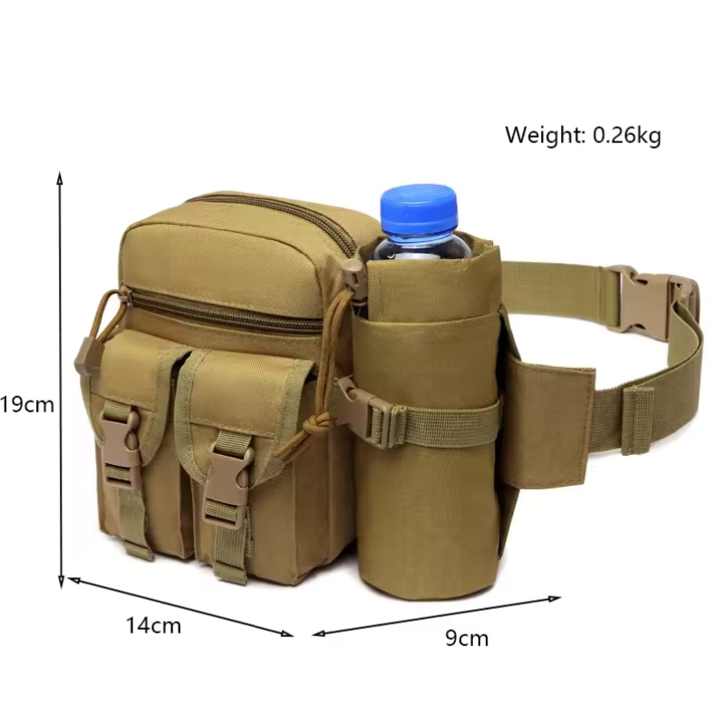 アウトドアウエストバッグ メンズ タクティカル ウォーターボ - Outdoor Hunting Bag のレビューと価格