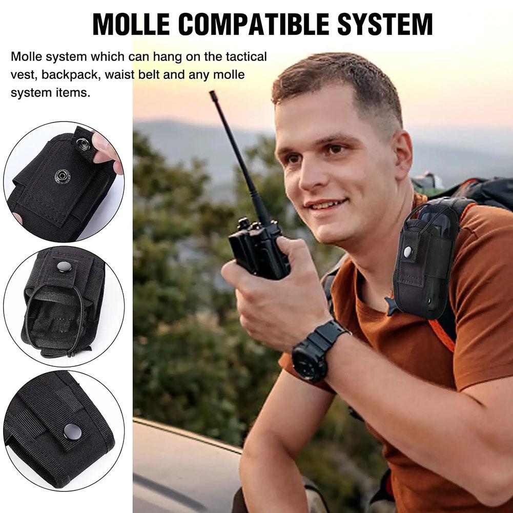戦術的なトランシーバーキャリーバッグモールラジオポーチホルダ - Outdoor Hunting Bag のレビューと価格