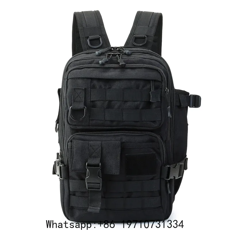 1000D防水バックパックタックル収納バッグ、ダブルショルダ - Outdoor Hunting Bag のレビューと価格
