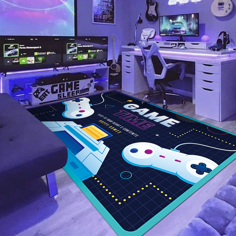 面白いゲームパッド柄のエリアラグ、ゲームを一時停止して卵狩り - Hunting Outdoor Rug のレビューと価格