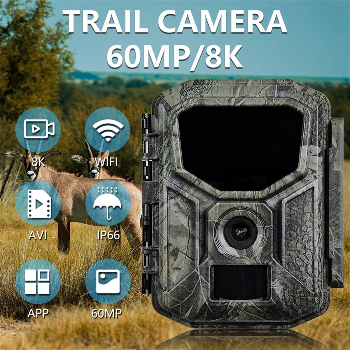 高画質8KハンティングカメラHD野生動物用WIFIモニター赤 - Hunting Outdoor Rug のレビューと価格