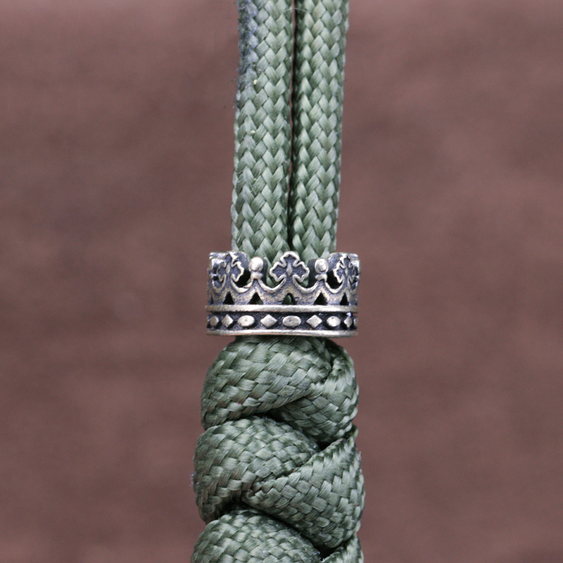 ビッグホールロイヤルクラウン真鍮ナイフビーズ EDC DIY - Paracord Survival Bracelet のレビューと価格