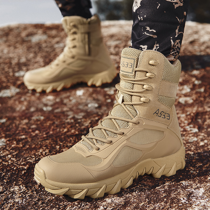 新品 メンズ 高品質 ブランド レザーブーツ ワーク セーフ - Hunting Outdoor Brands のレビューと価格