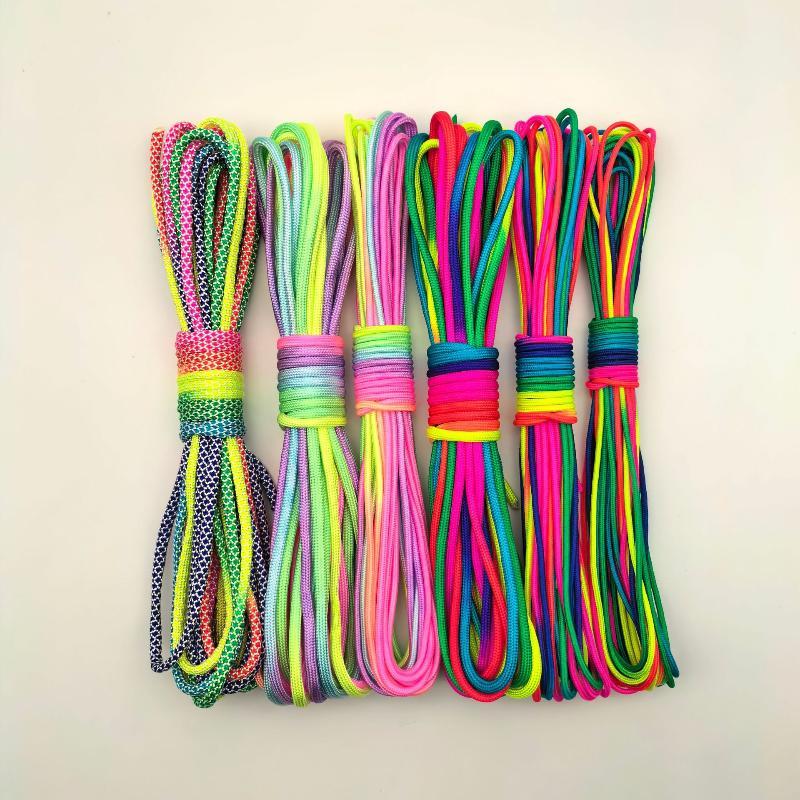 2mm/3mm/4mm レインボーパラコード 7 ストランド - Paracord Survival Bracelet のレビューと価格