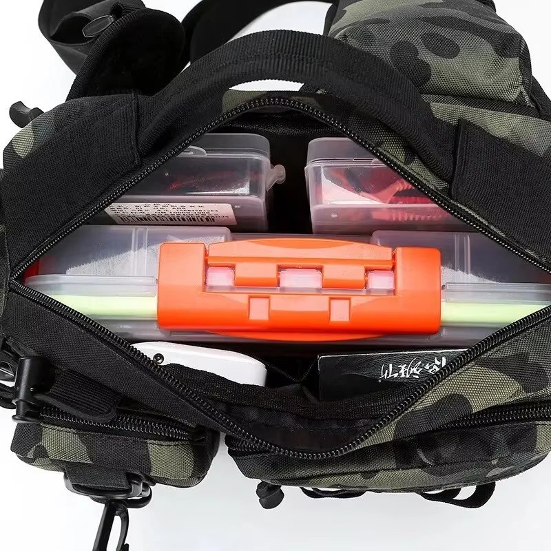 アウトドア戦術キャンプクライミングウエストスリングバッグクロ - Outdoor Hunting Bag のレビューと価格