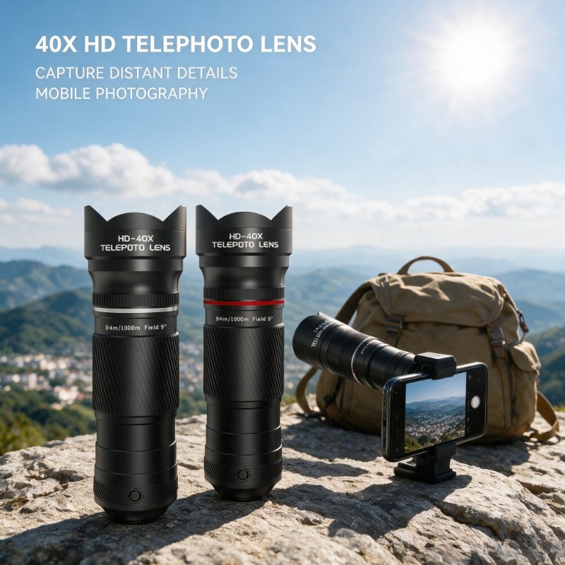 HD-40X スマートフォン用望遠レンズ コンサート、狩猟、 - Outdoor Hunting Photography のレビューと価格