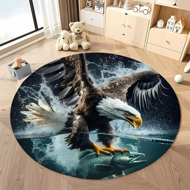 送料無料！ イーグルハンティングシーンラグ リビングルーム用 - Hunting Outdoor Rug のレビューと価格