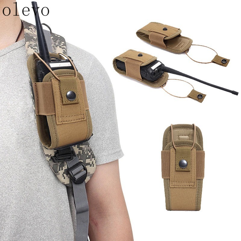 新しいラジオポーチホルダーポケットインターホンホルスター戦術 - Outdoor Hunting Bag のレビューと価格