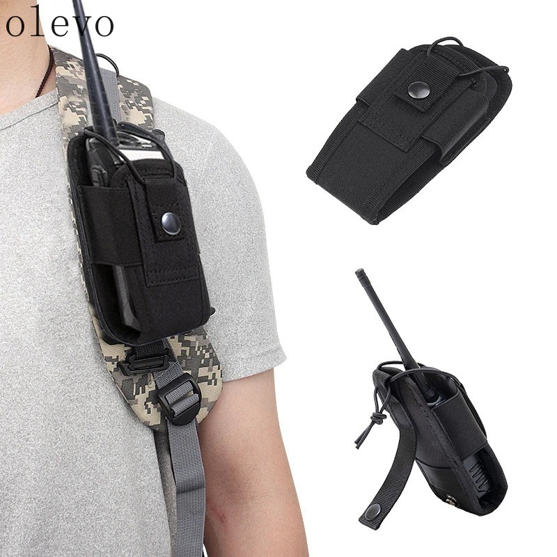 新しいラジオポーチホルダーポケットインターホンホルスター戦術 - Outdoor Hunting Bag のレビューと価格