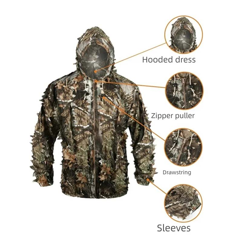 夏用バイオニック迷彩ハンティングスーツ速乾性通気性アウトドア - Outdoor Hunting Prints のレビューと価格