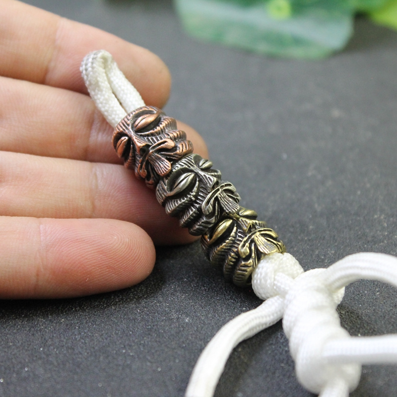 マヤのトーテム瞑想者真鍮EDCアウトドアパラコードビーズDI - Paracord Survival Bracelet のレビューと価格