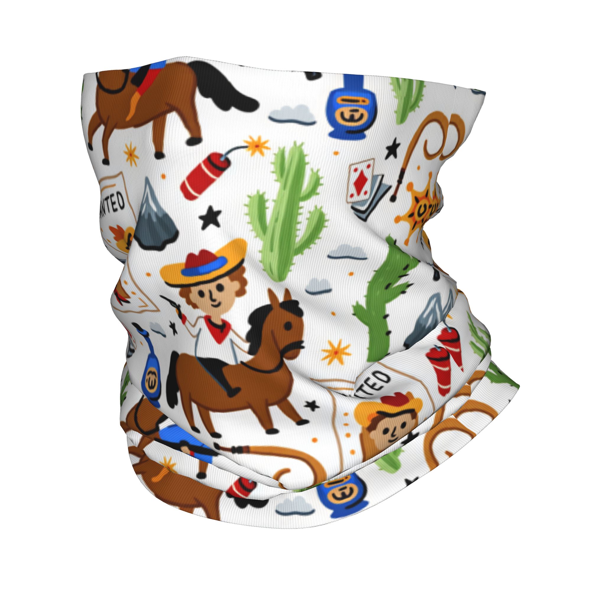 漫画キッズウエスタンカウボーイバラクラバ狩猟釣りサイクリング - Outdoor Hunting Prints のレビューと価格