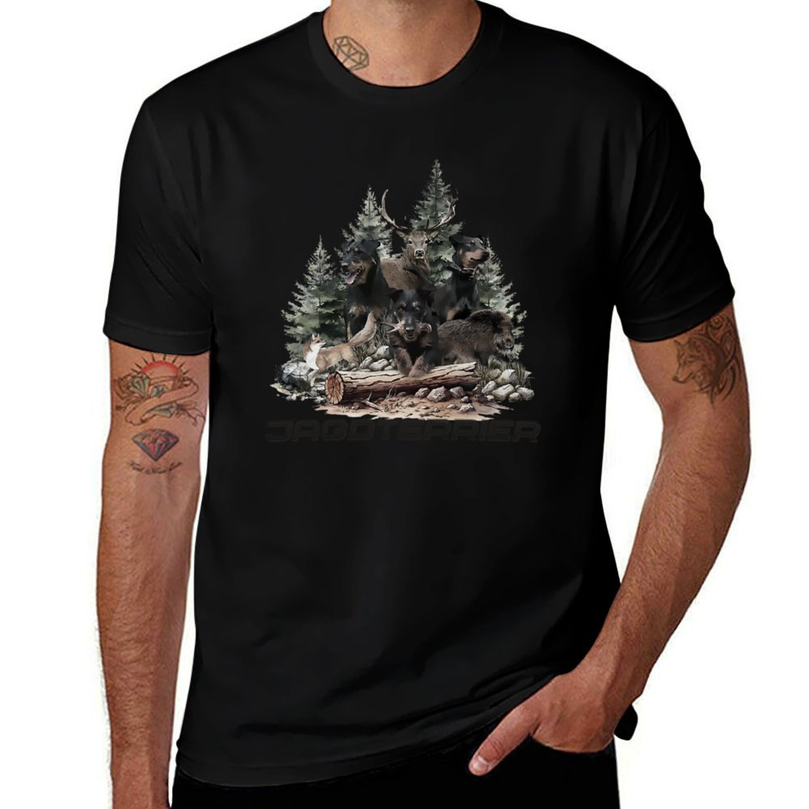 ジャーマン・ハンティング・テリアは野生の狩猟の仲間です Tシ - Wildman Hunting & Outdoor Polokwane のレビューと価格