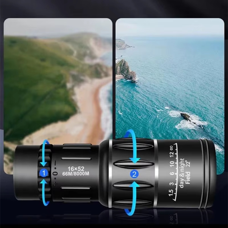 16x52単眼鏡 デュアルフォーカス 大口径スコープ 低照度 - Outdoor Hunting Photography のレビューと価格