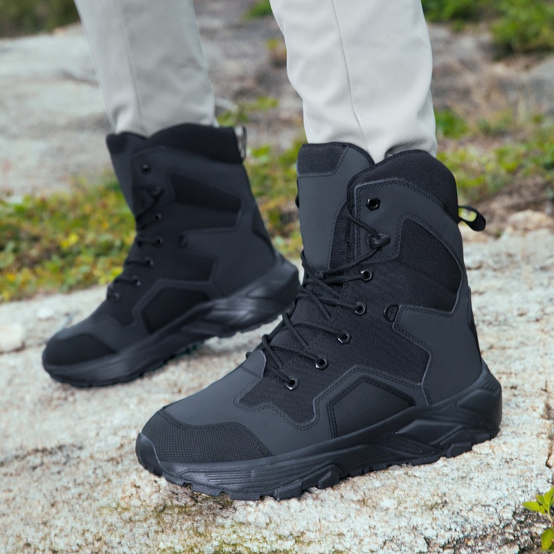 メンズタクティカルブーツ、レースアップ、ワイルドコンバットト - Wildman Hunting & Outdoor Polokwane のレビューと価格