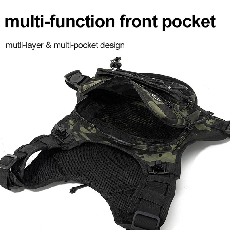 タクティカルバッグ フロントチェストリグベスト バックパック - Outdoor Hunting Bag のレビューと価格