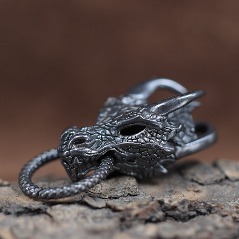 屋外用のドラゴンヘッド付き真ちゅう製バックル,パラコード,D - Paracord Survival Bracelet のレビューと価格