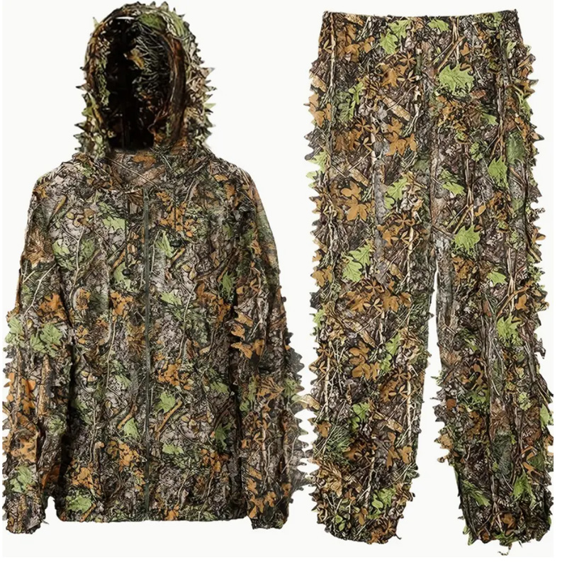 3Dリーフカモフラージュハンティングスーツ アウトドアトレー - Outdoor Hunting Photography のレビューと価格