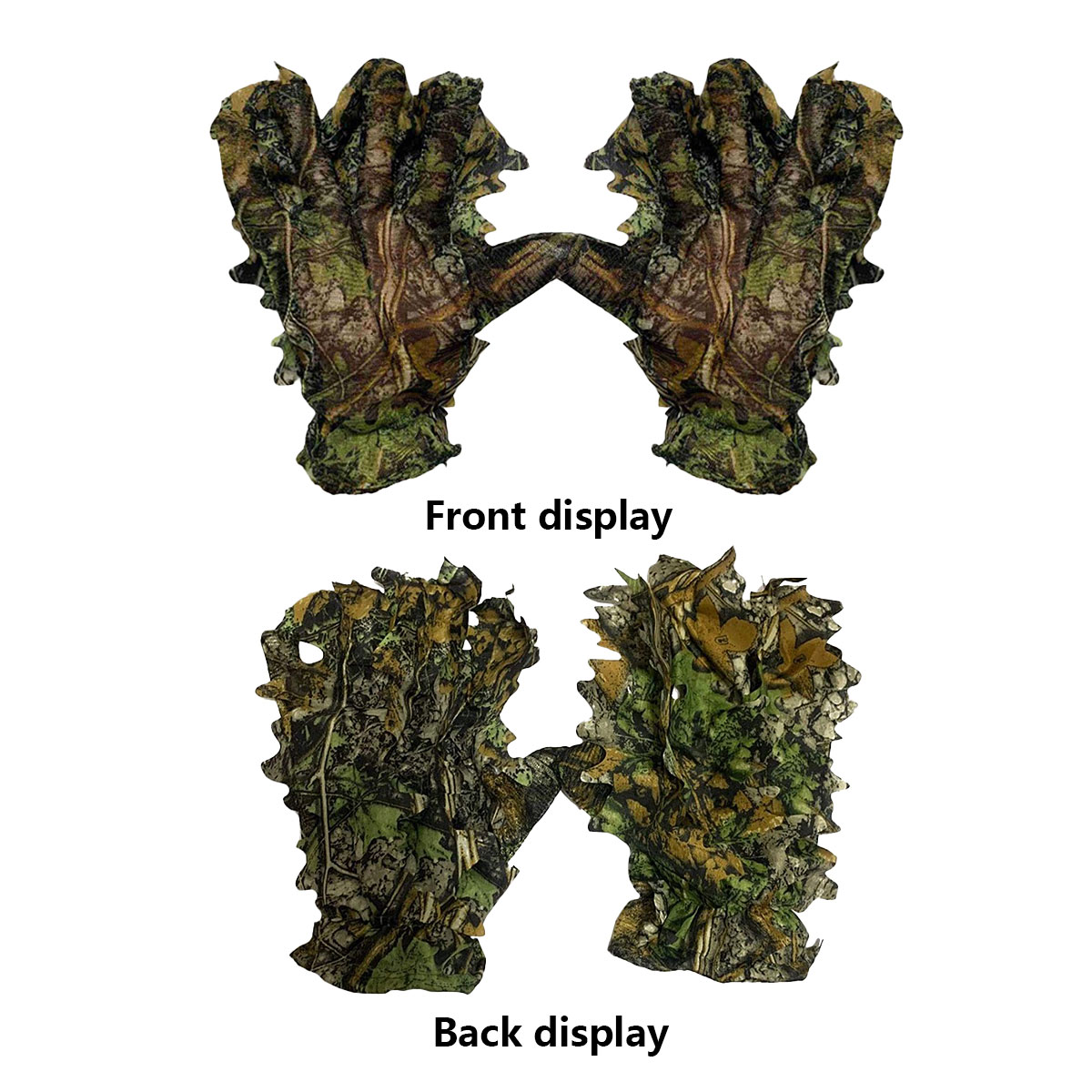 3D 迷彩葉狩猟用手袋卑劣な快適な滑り止め葉手袋狩猟撮影屋外 - Outdoor Hunting Photography のレビューと価格